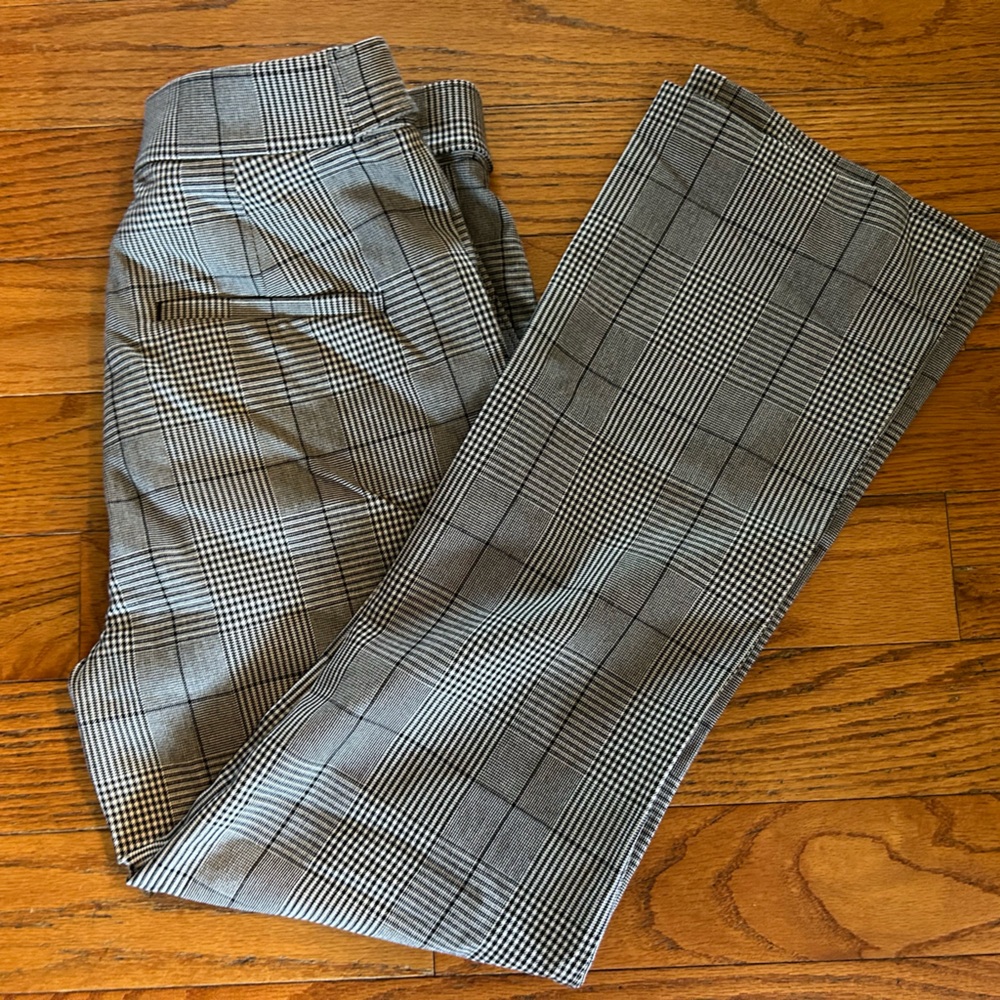 Loft plaid trousers size 6 NWOT